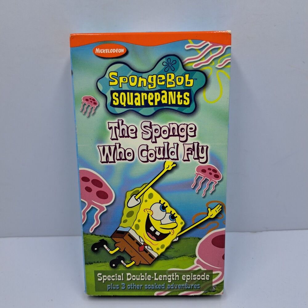SpongeBob SquarePants VHS Tape The Sponge Who Could Fly Tested Nickelodeon